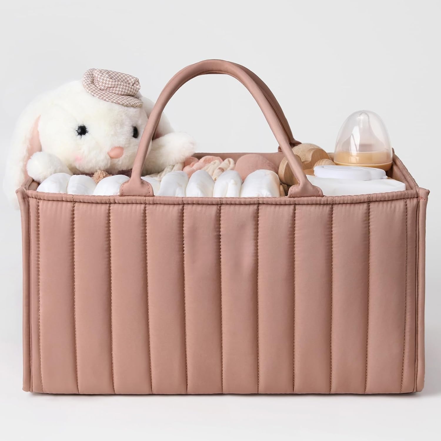 61RyVvfqfYL._SL1500_ Baby Diaper Caddy Organizer Basket - Image 1